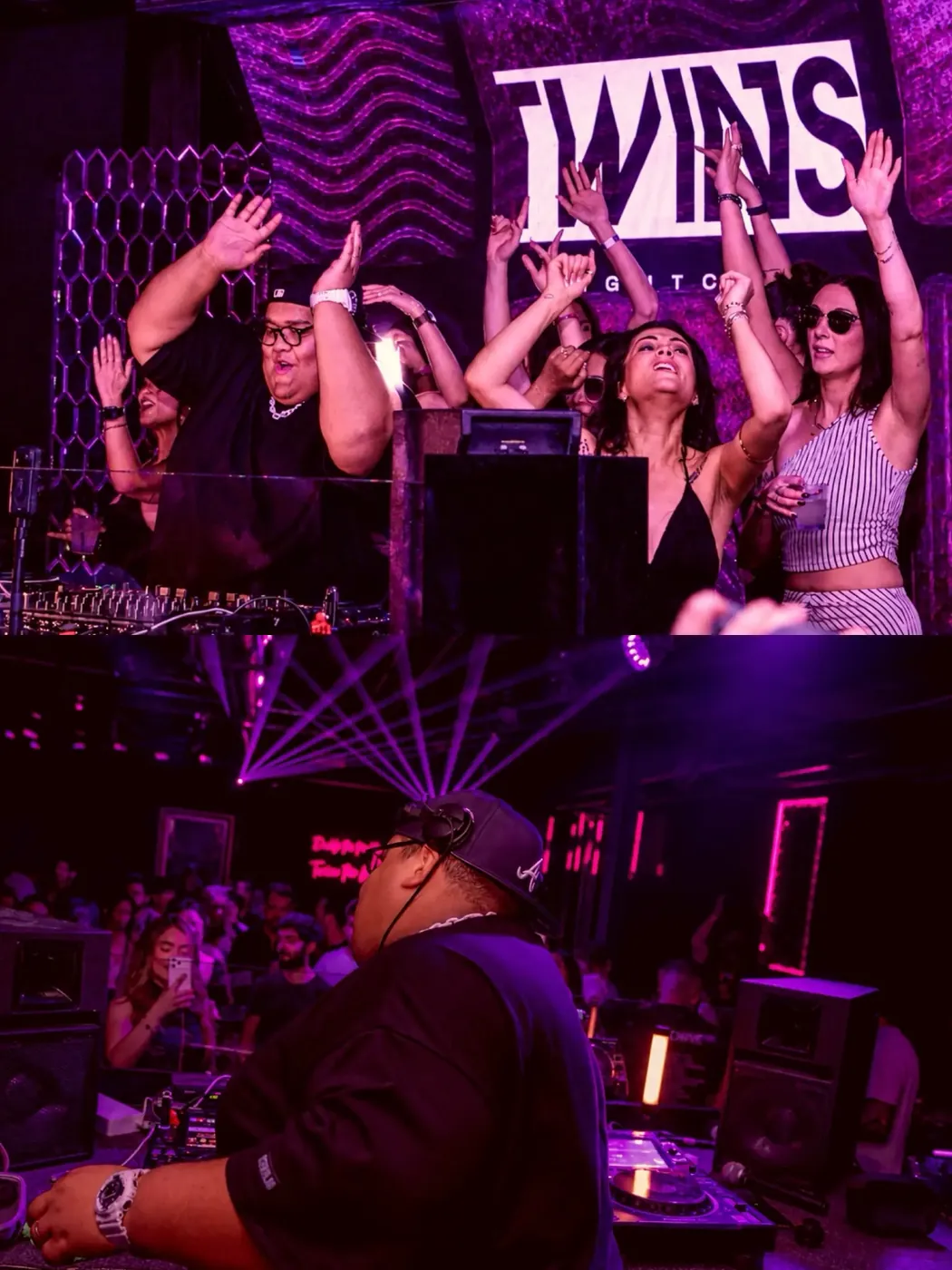 TWINS VIP bottle service celebration